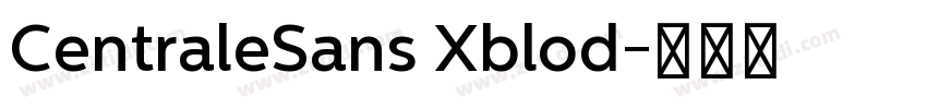 CentraleSans Xblod字体转换